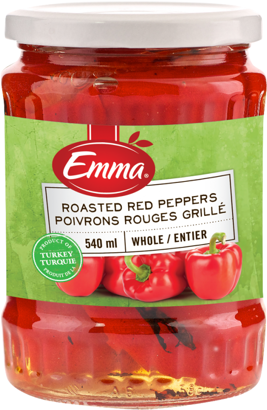 Emma Roasted Red Peppers - Plum Tomato Clipart (804x1024), Png Download