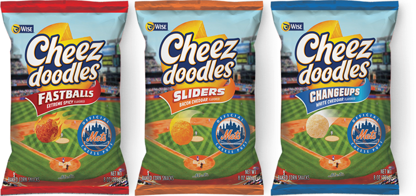 Ny Mets Changeups White Cheddar - Snack Clipart (1419x668), Png Download