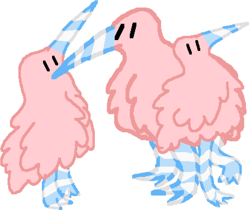 Cotton-candy Kiwi Birds - Turkey Clipart (1000x1000), Png Download