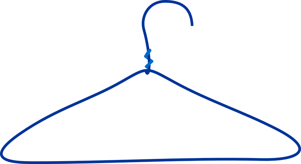 Clothes Hangers Wardrobe Coat Hook - Metal Hanger Transparent Background Clipart (960x523), Png Download