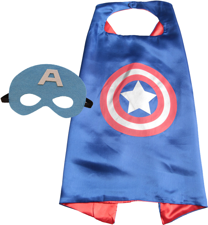 Boys' Super Hero Cape - Halloween Capes For Kids Clipart (690x745), Png Download