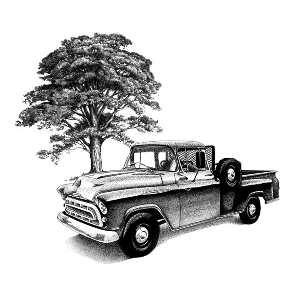 Employ Ase Certified Technicians - Vintage Truck Illustration Clipart (648x648), Png Download
