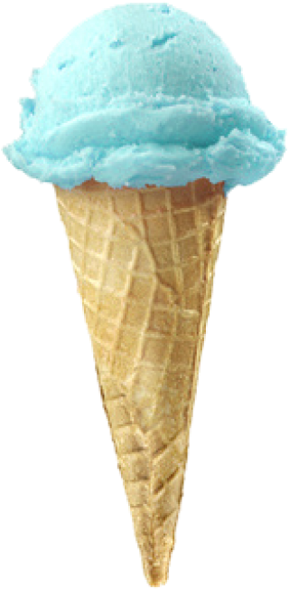 Ice Cream Transparent Png Image - Blue Ice Cream Cone Clipart (866x650), Png Download