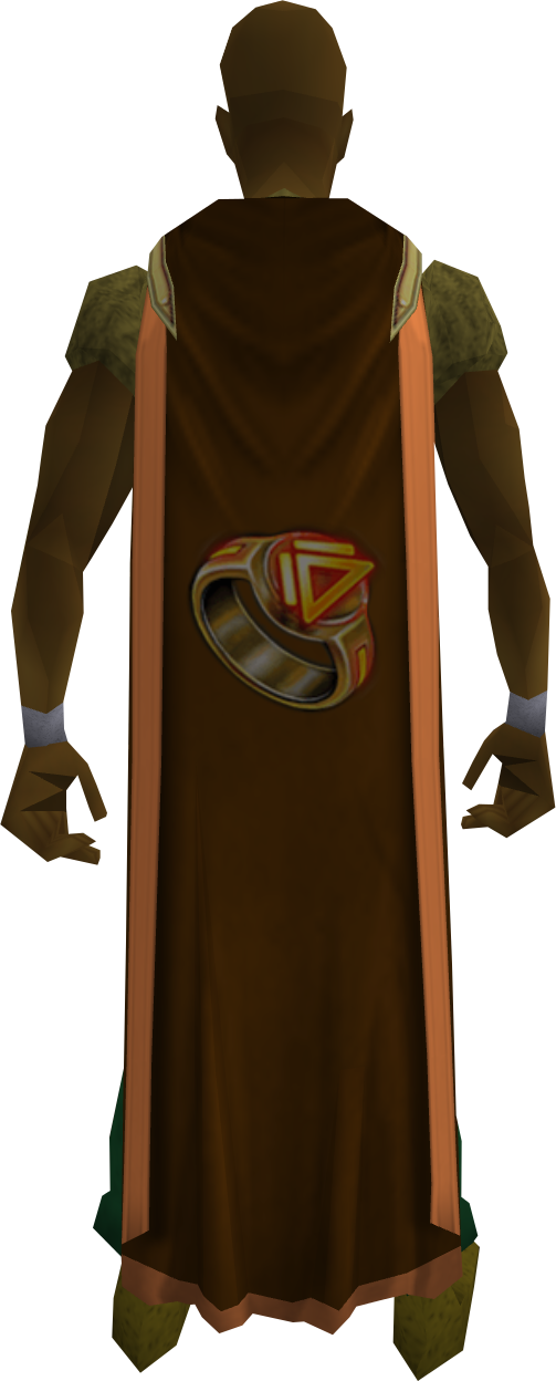 Runescape Trimmed Mining Cape Clipart (503x1248), Png Download