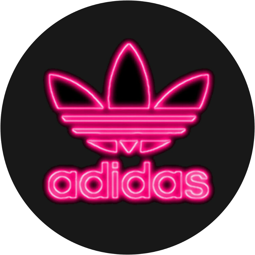 #adidas #neonadidas #neon #pink #tumblr #brand - Background Radiation In The Uk Clipart (1024x1024), Png Download