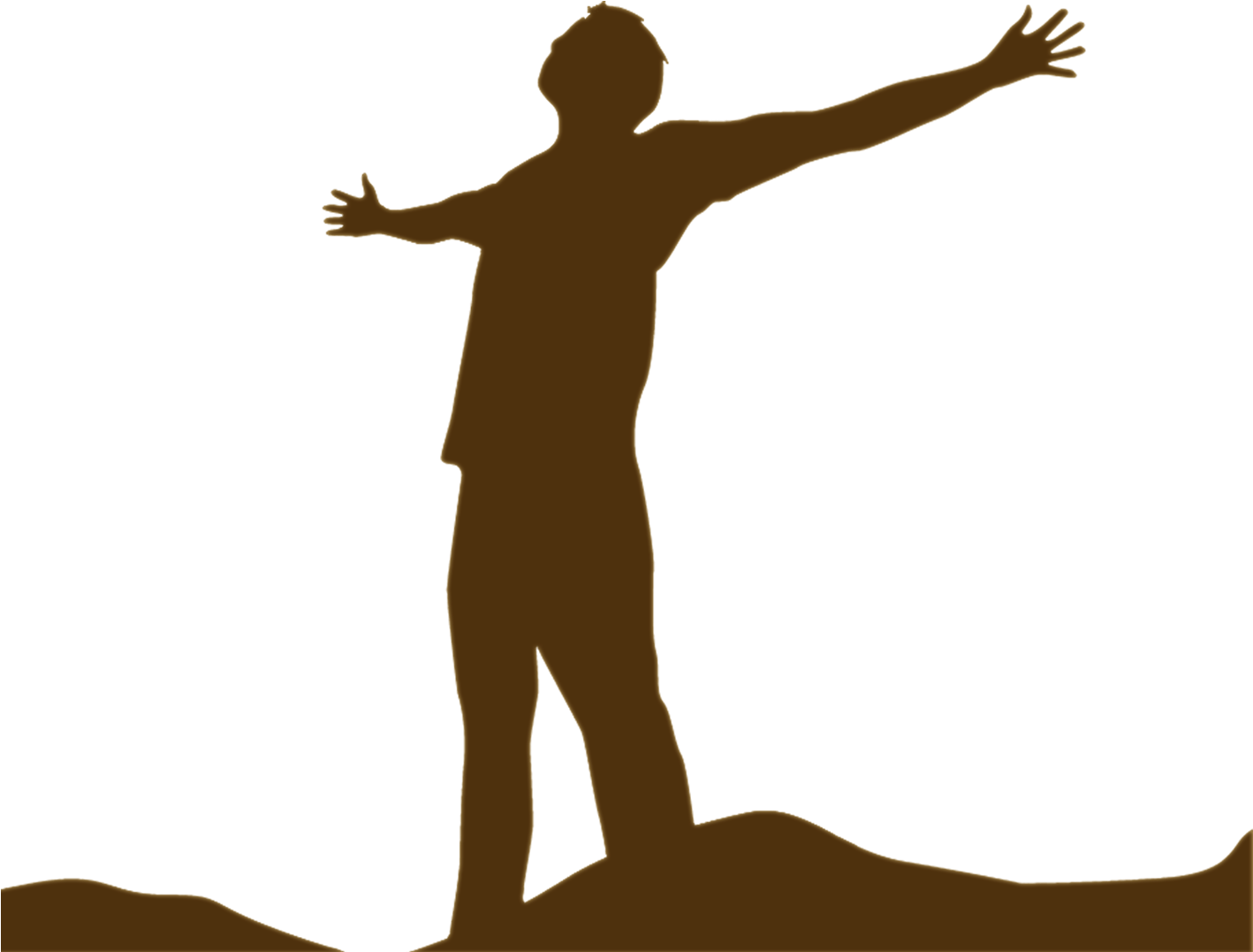 Celebrate ﻿﻿﻿recovery - Praise Silhouette Png Clipart (1417x1417), Png Download