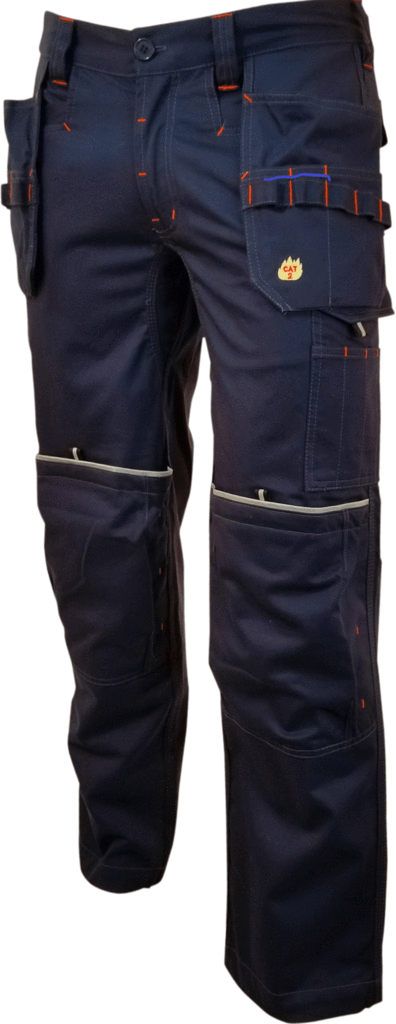 Pant Navy Color Special Nuts And Bolts Pockets Fr And - Pocket Clipart (396x1024), Png Download