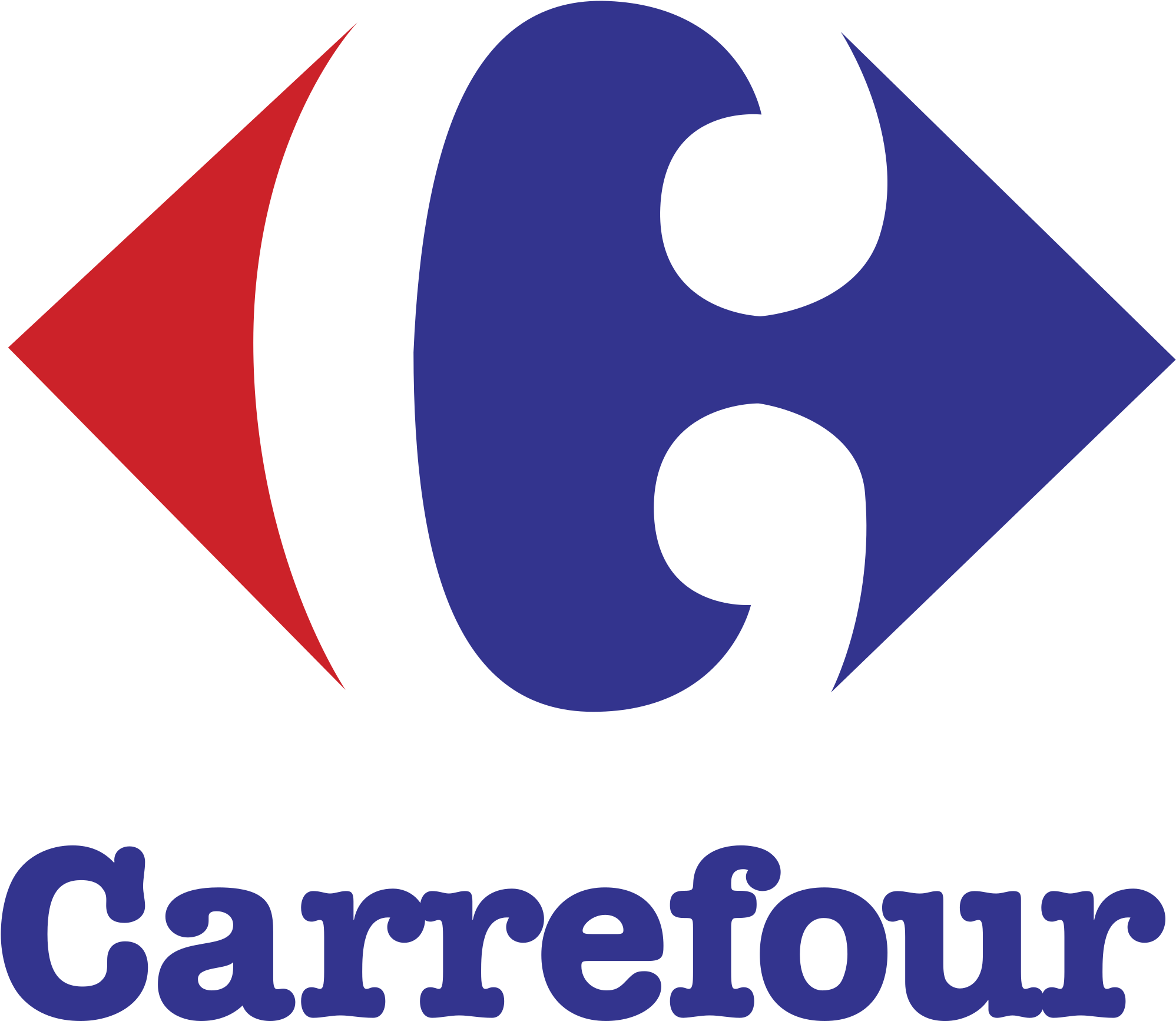 Carrefour Logo Png Transparent - Carrefour Logo Clipart (2400x2400), Png Download