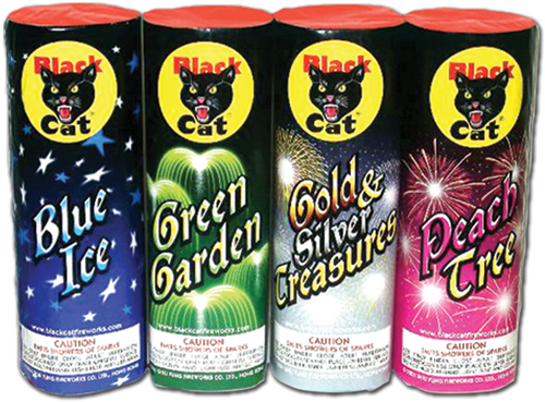 Assorted 9" Ftns - Black Cat Fireworks Clipart (600x600), Png Download