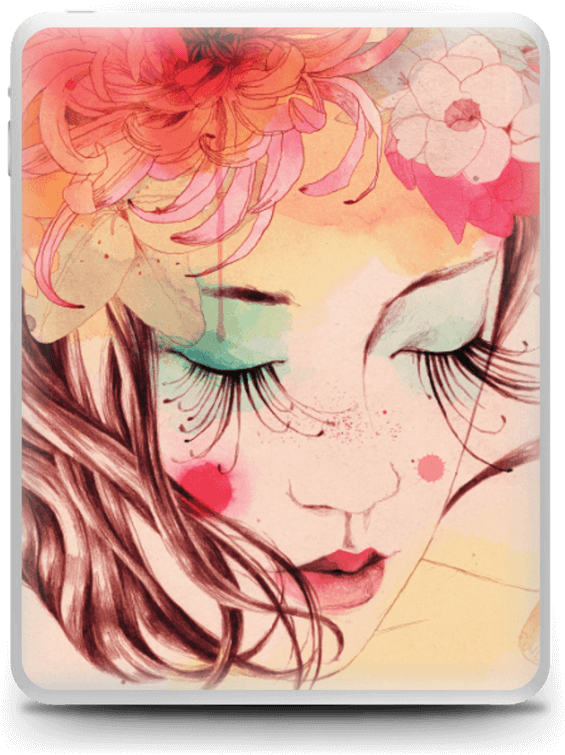 Blushing Girl Skin Ipad - Conrad Roset Mirabilia Clipart (630x800), Png Download