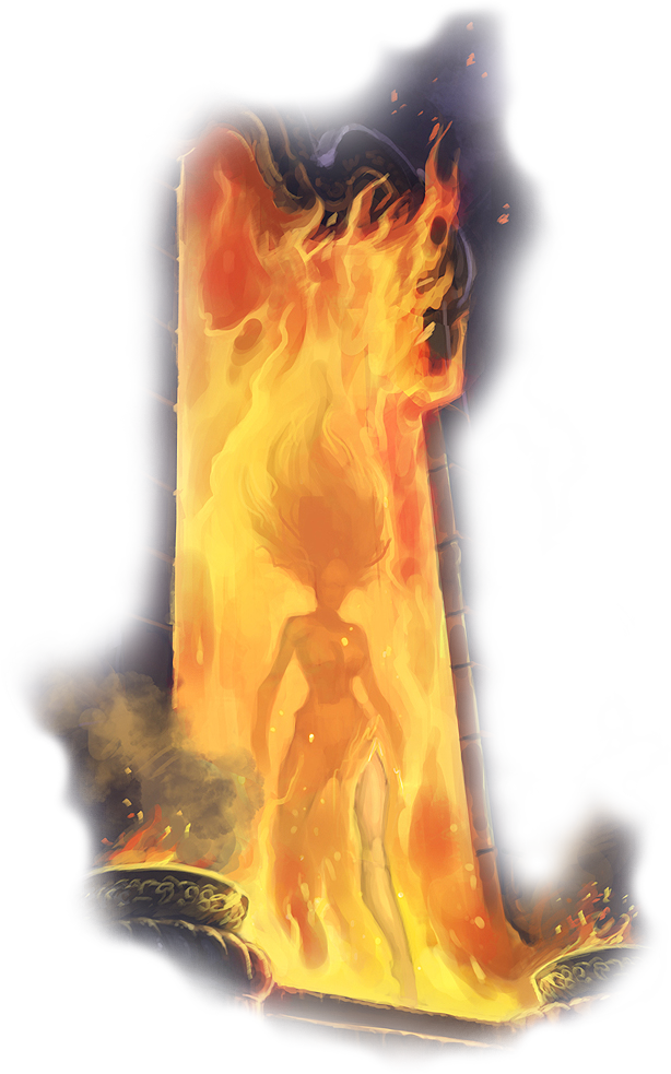 Portal Trim - Flame Clipart (614x983), Png Download