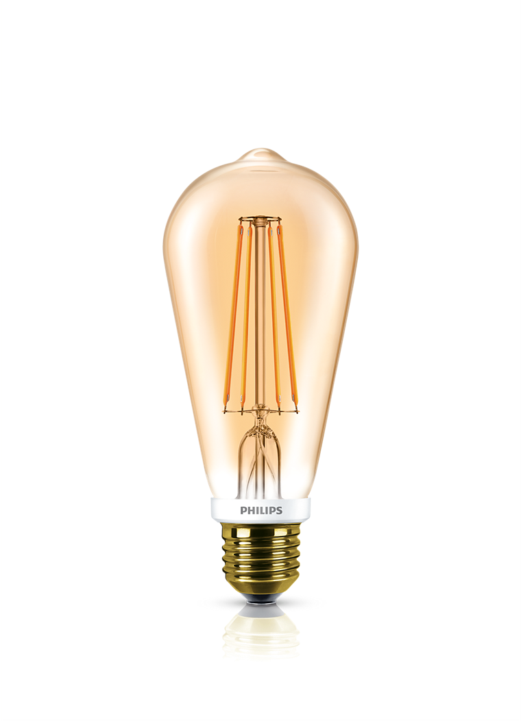 Transparent Light Bulbs - Philips Hue Vintage Bulb Clipart (1200x1200), Png Download