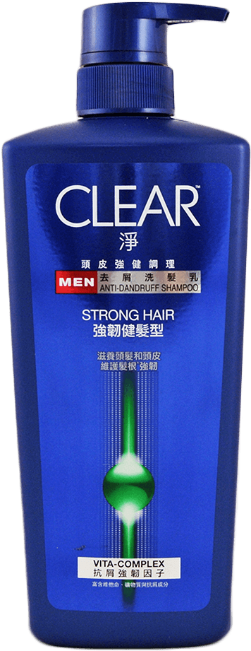 Clear Men Strong Hair Anti Dandruff Shampoo - Clear Shampoo Clipart (1000x1000), Png Download