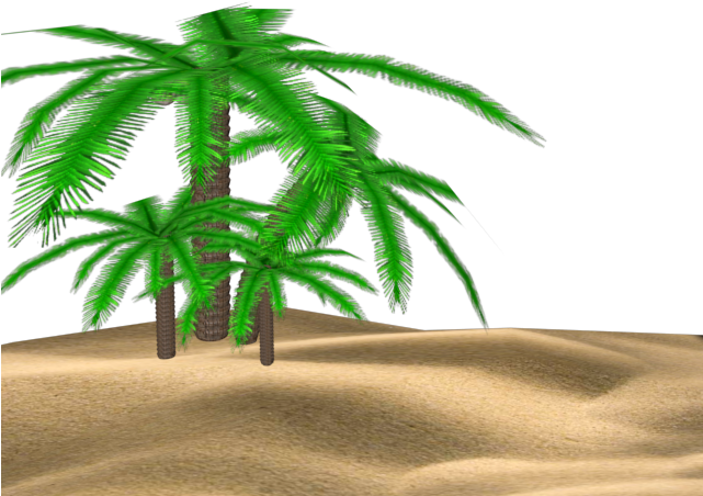 Palms - Singing Sand Clipart (640x480), Png Download