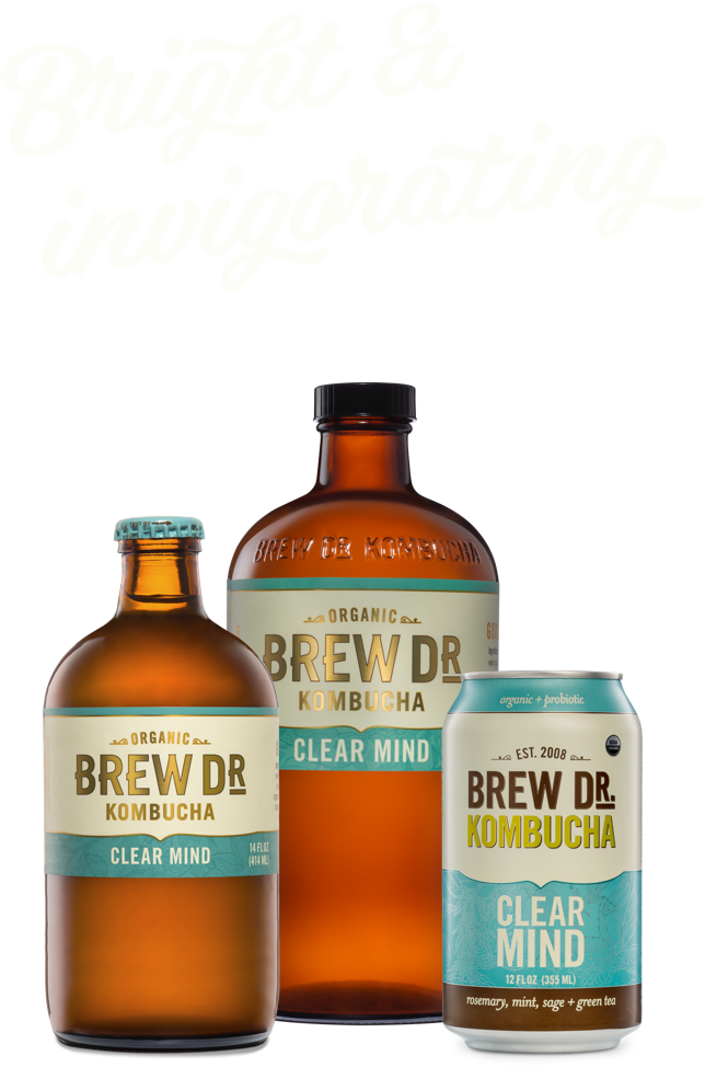 Clear Mind - Dr Kombucha Clear Mind Clipart (644x974), Png Download