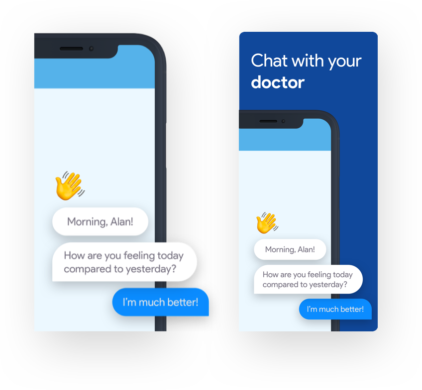 I Tried To Integrate Heydoctor's Brand Into The Chat - Iphone Clipart (848x785), Png Download