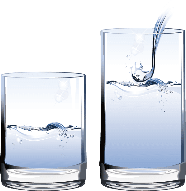 Glass, Water, Drinking Water, Liquid - Pint Glass Clipart (597x614), Png Download