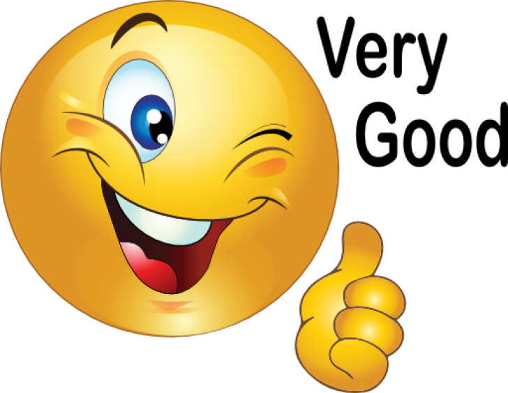 Smiley Very Good Clipart (728x564), Png Download