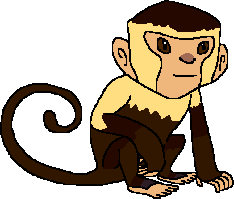 Image Png Fantendo Nintendo Fanon Wiki Monkeypng Ⓒ - Png Capuchin Monkey Clipart (768x657), Png Download