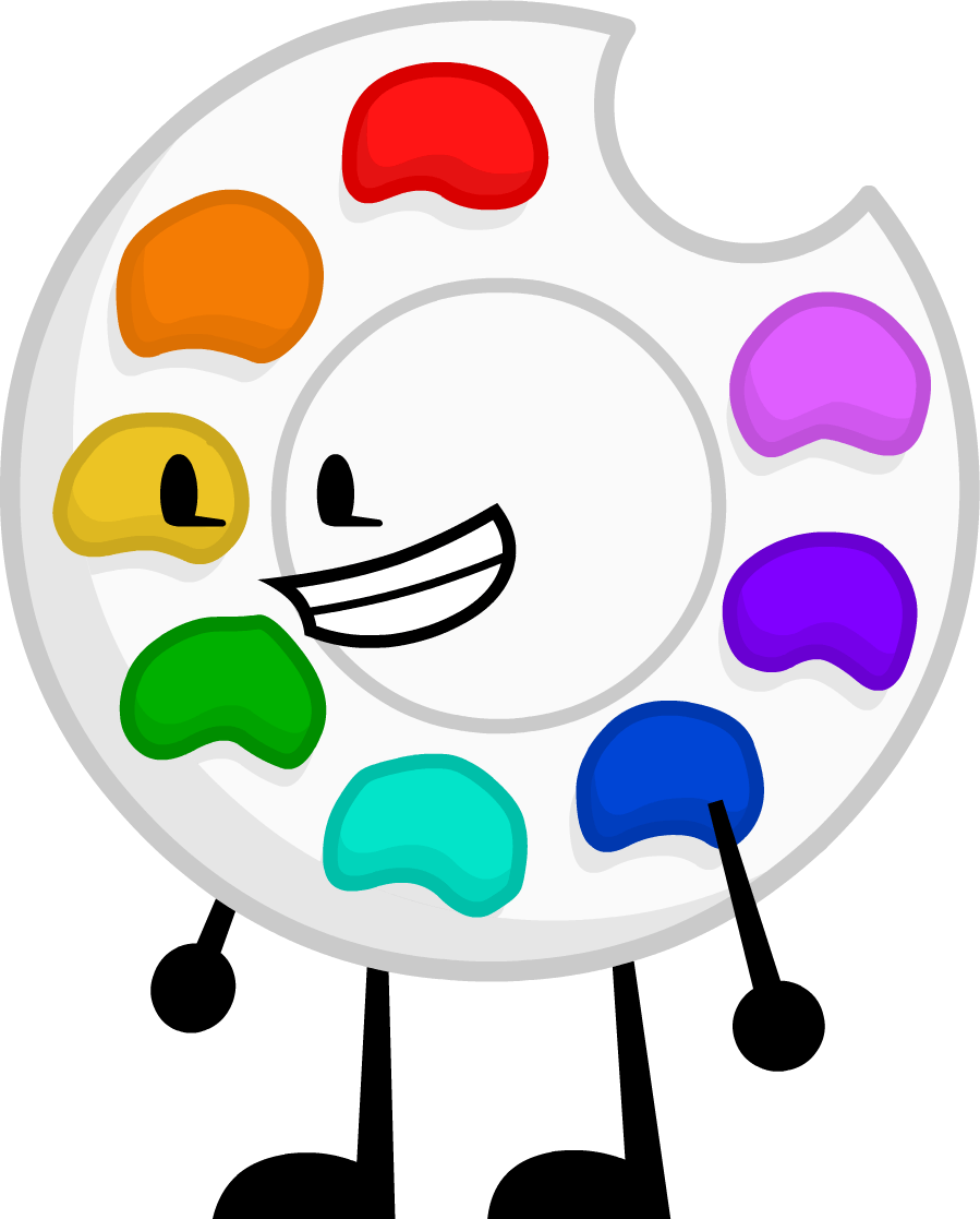Object Lockdown Paint Palette Clipart (899x1117), Png Download