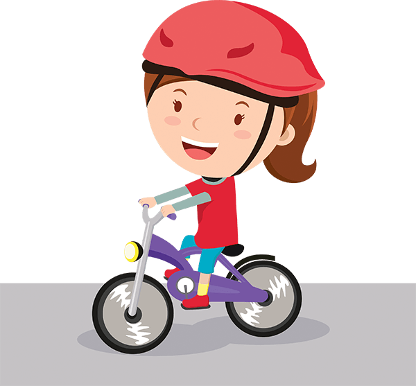 Bike Riding Bikes And Bicycles Girl The - Girl Riding Bike Clipart - Png Download (600x557), Png Download