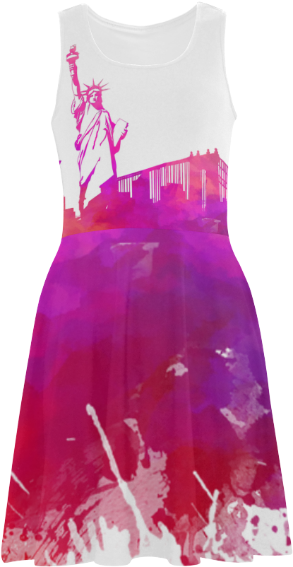 New York City Skyline Png - Painting Clipart (415x802), Png Download