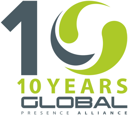 The Global Presence Alliance Celebrates Its 10th Year - Graphic Design Clipart (630x559), Png Download