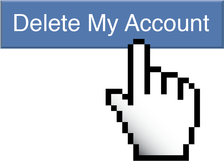 Delete My Account Button - Computer Mouse On Screen Png Clipart (1093x880), Png Download