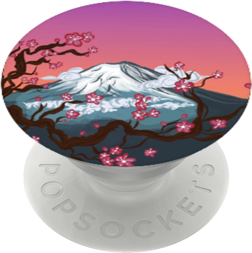 Mother Mount Fuji, Popsockets - Circle Clipart (989x1000), Png Download