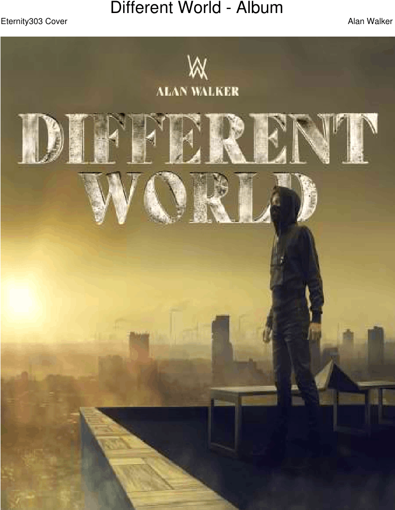 Alan Walker Album - Alan Walker Different World Album Clipart (850x1100), Png Download