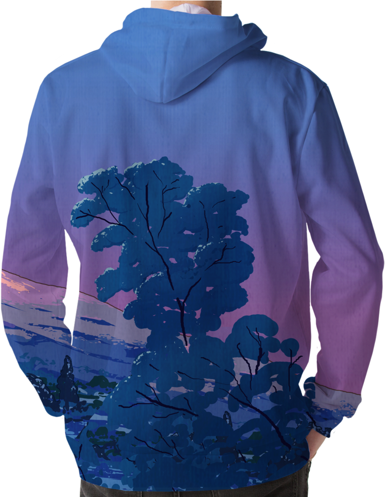 Mount Fuji Hoodie - Hoodie Clipart (795x1025), Png Download