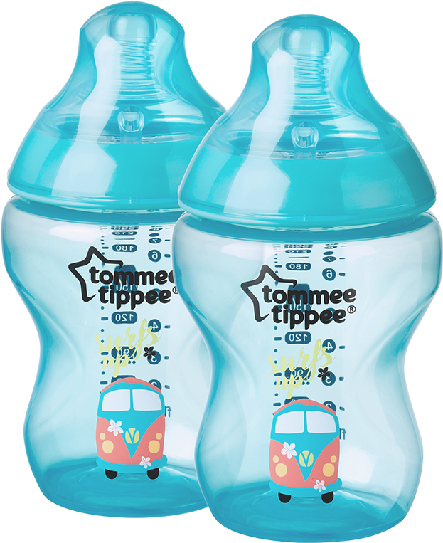 260ml Bottle Blue Decorated - Tommee Tippee Decorated Bottles Clipart (800x800), Png Download