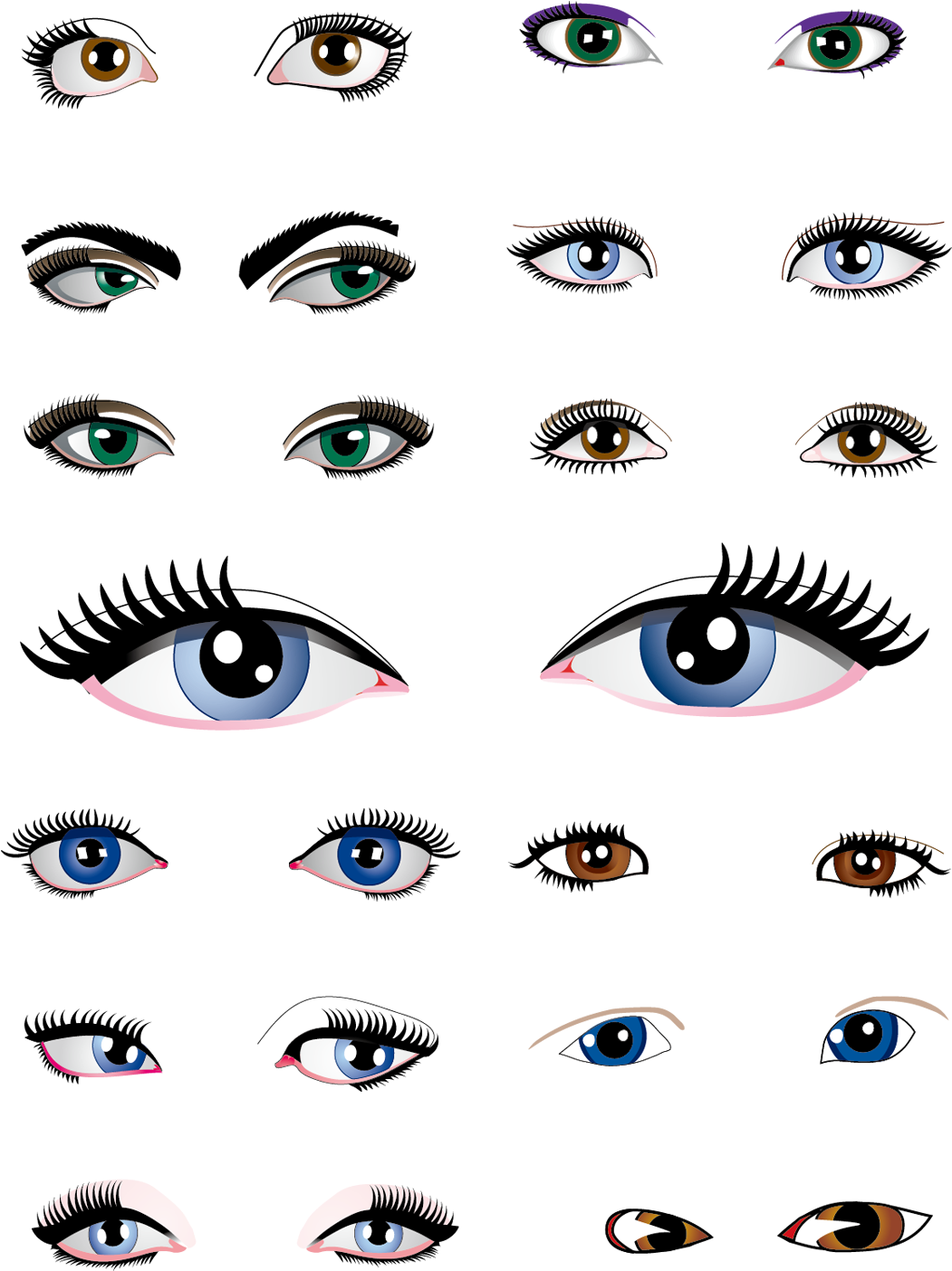 Разные глазки. Глаза рисунок мультяшные. Красивые глазки мультяшные. Красивые мультяшные глаза. Мультяшные глаза девушки.