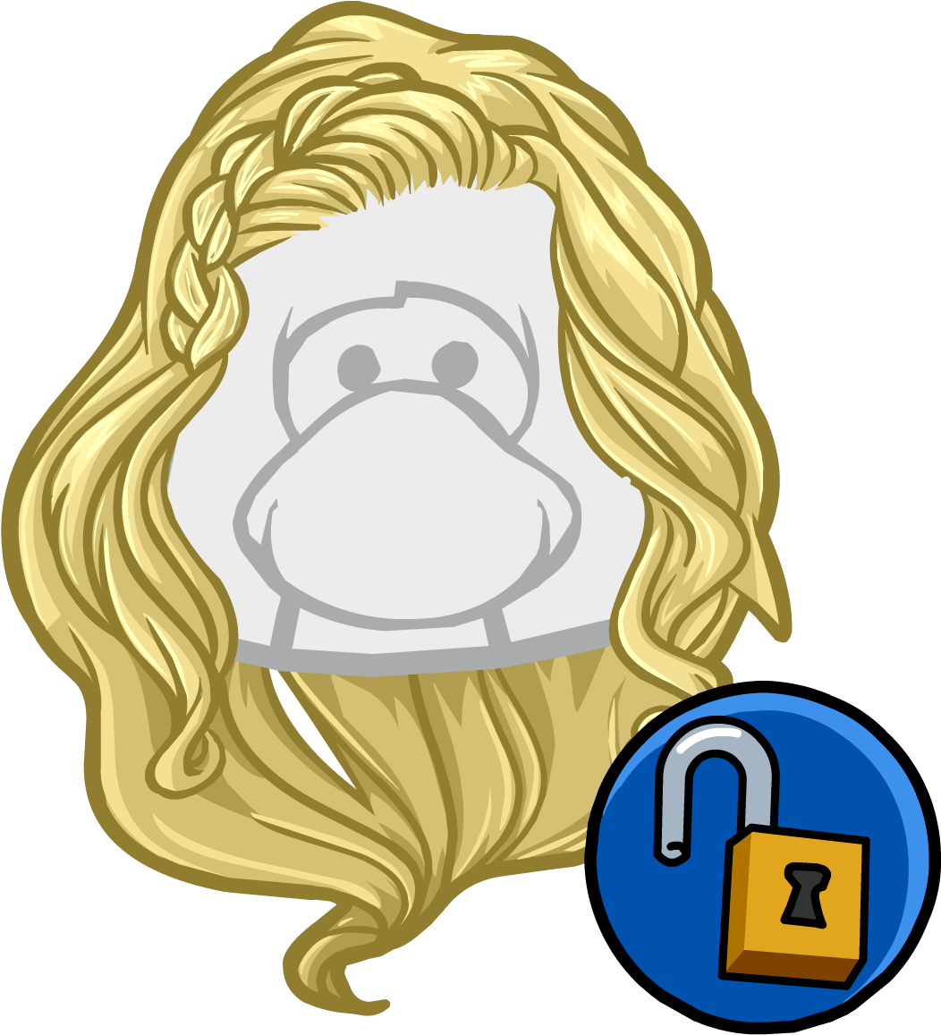 Club Penguin Clip Art - Free Penguin Codes Hair - Png Download (1052x1157), Png Download