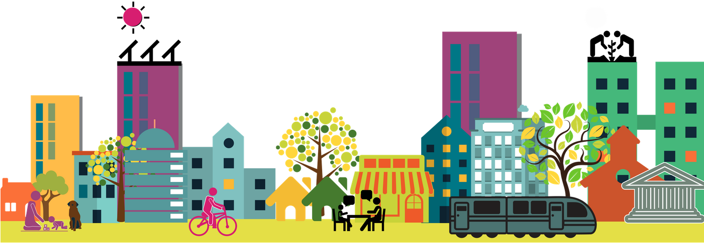 Systems Thinking For St Century Cities A - Urban City Clipart Transparent - Png Download (1400x600), Png Download