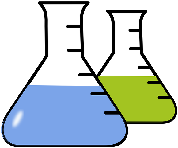 Chemistry Lab Experiment Science Flask Glass - Clip Art - Png Download (960x495), Png Download