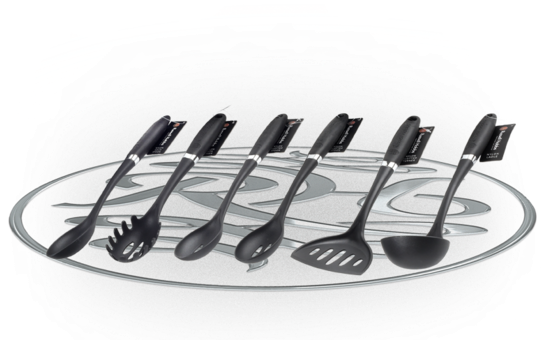 Russell Hobbs 6 Piece Nylon Kitchen Utensil Set Preview - Putter Clipart (558x558), Png Download