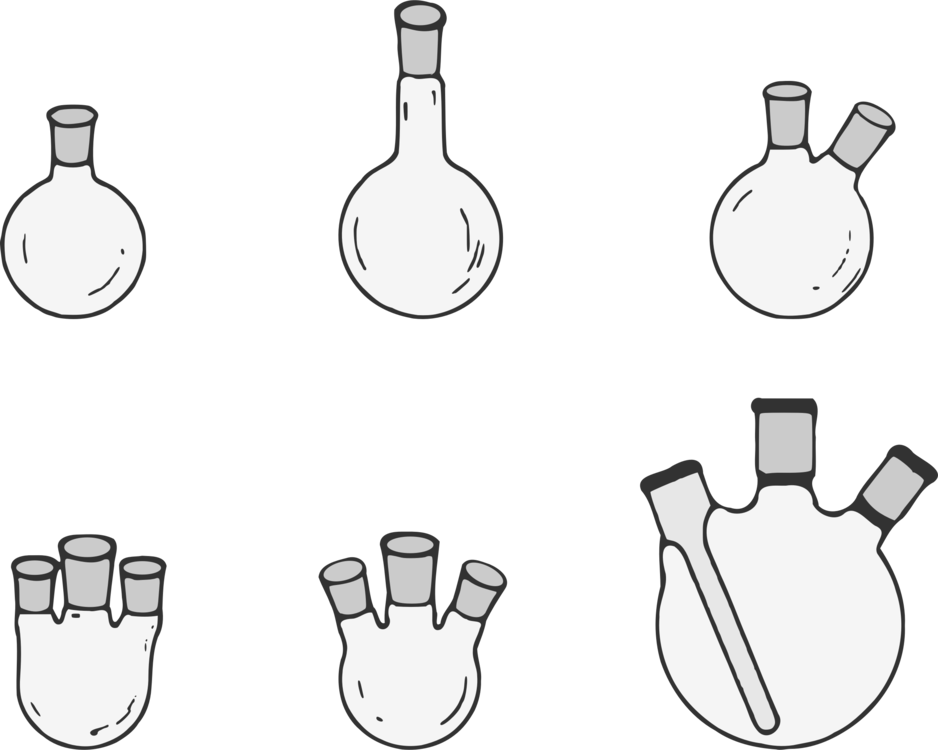 Round-bottom Flask Laboratory Flasks Chemistry Laboratory - Round Bottom Flask Clipart (938x750), Png Download