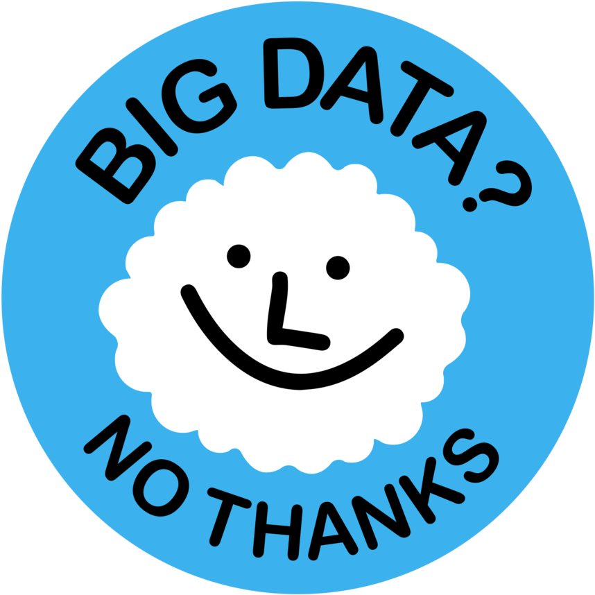 Big Data No Thanks Cloud - Big Data No Thanks Clipart (882x900), Png Download