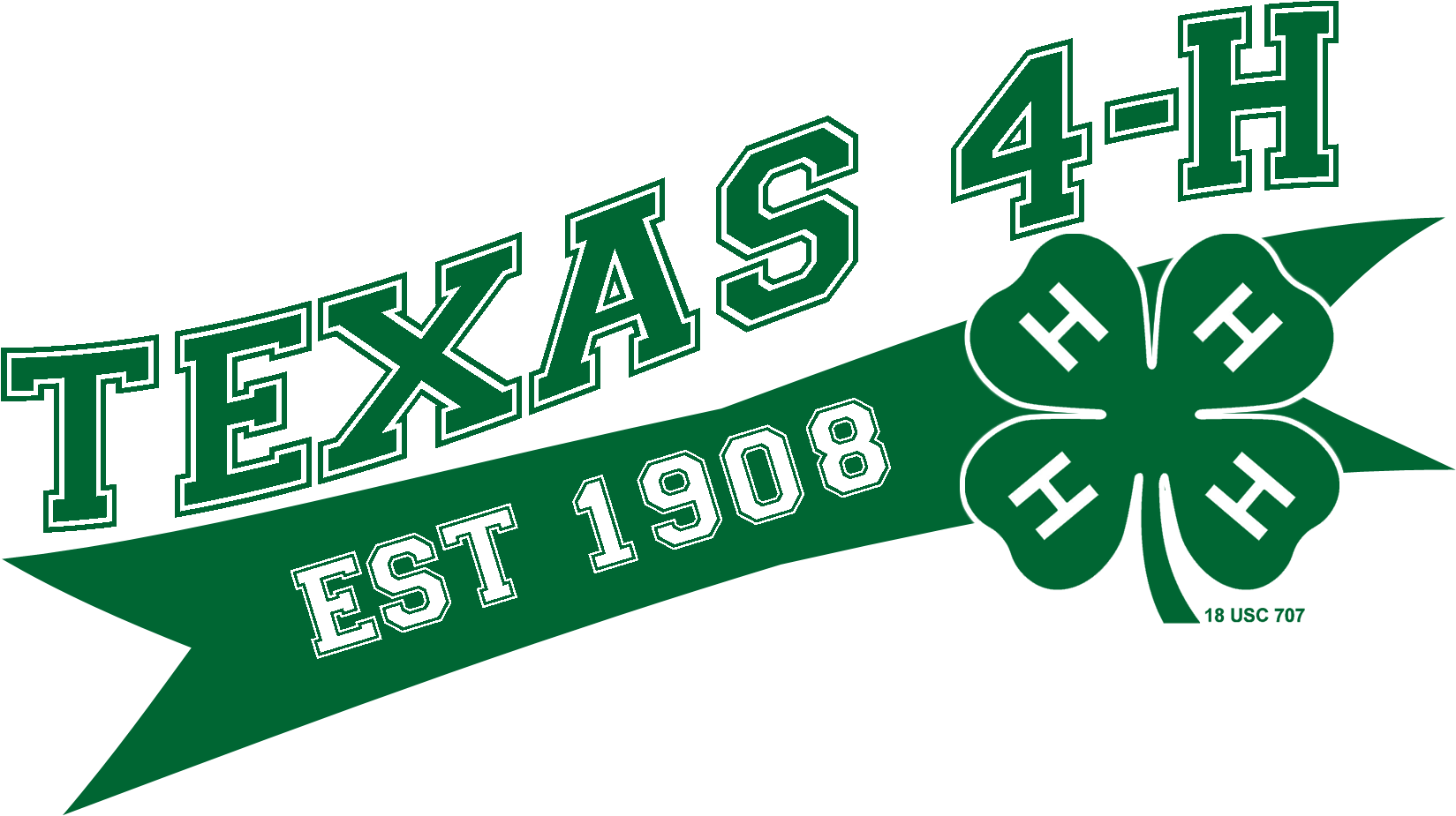 Clipart Free Download 4 H Clipart - Texas 4 H - Png Download (1649x925), Png Download