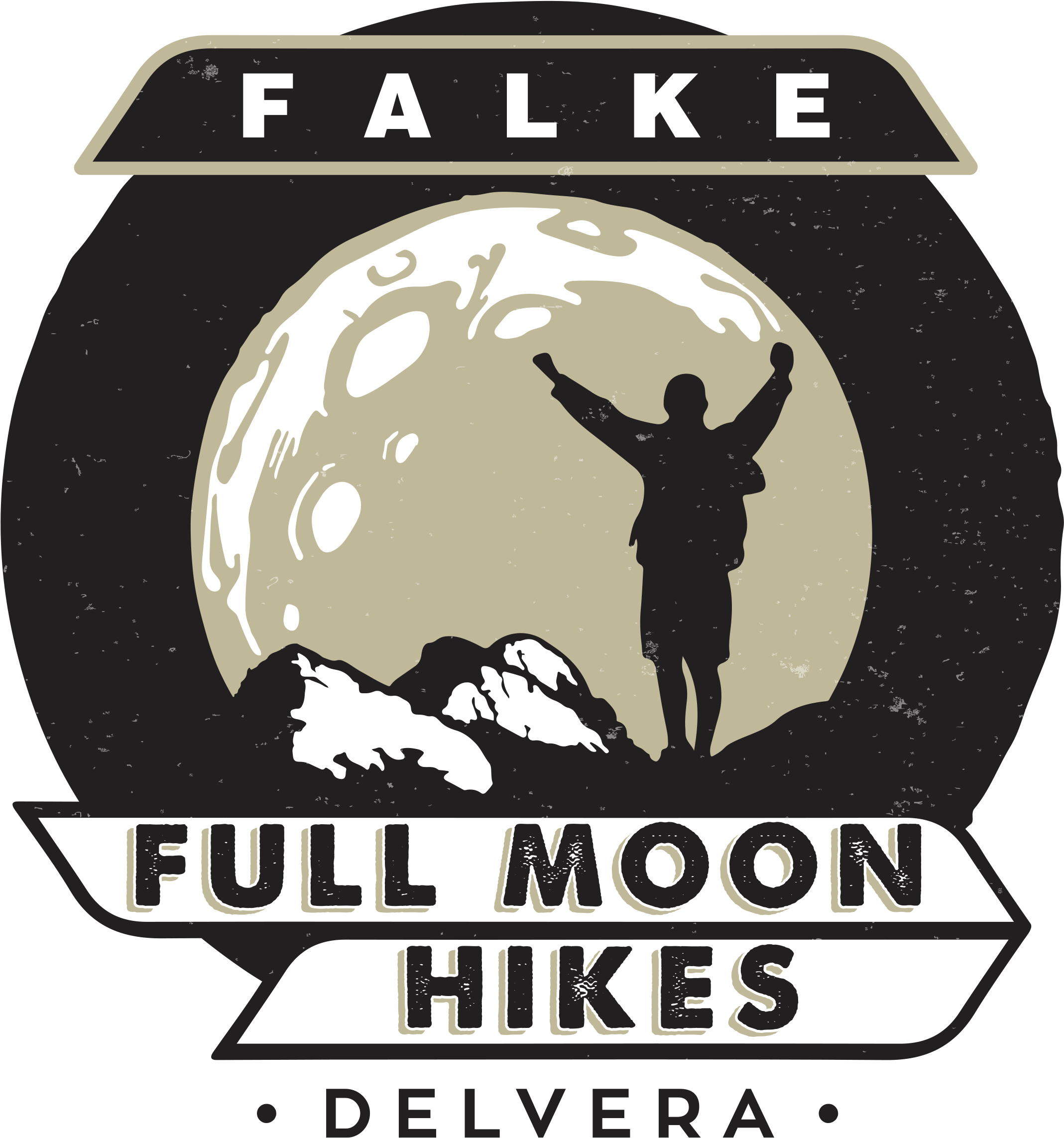 Delvera Falke Full Moon Hike - Poster Clipart (2480x2480), Png Download