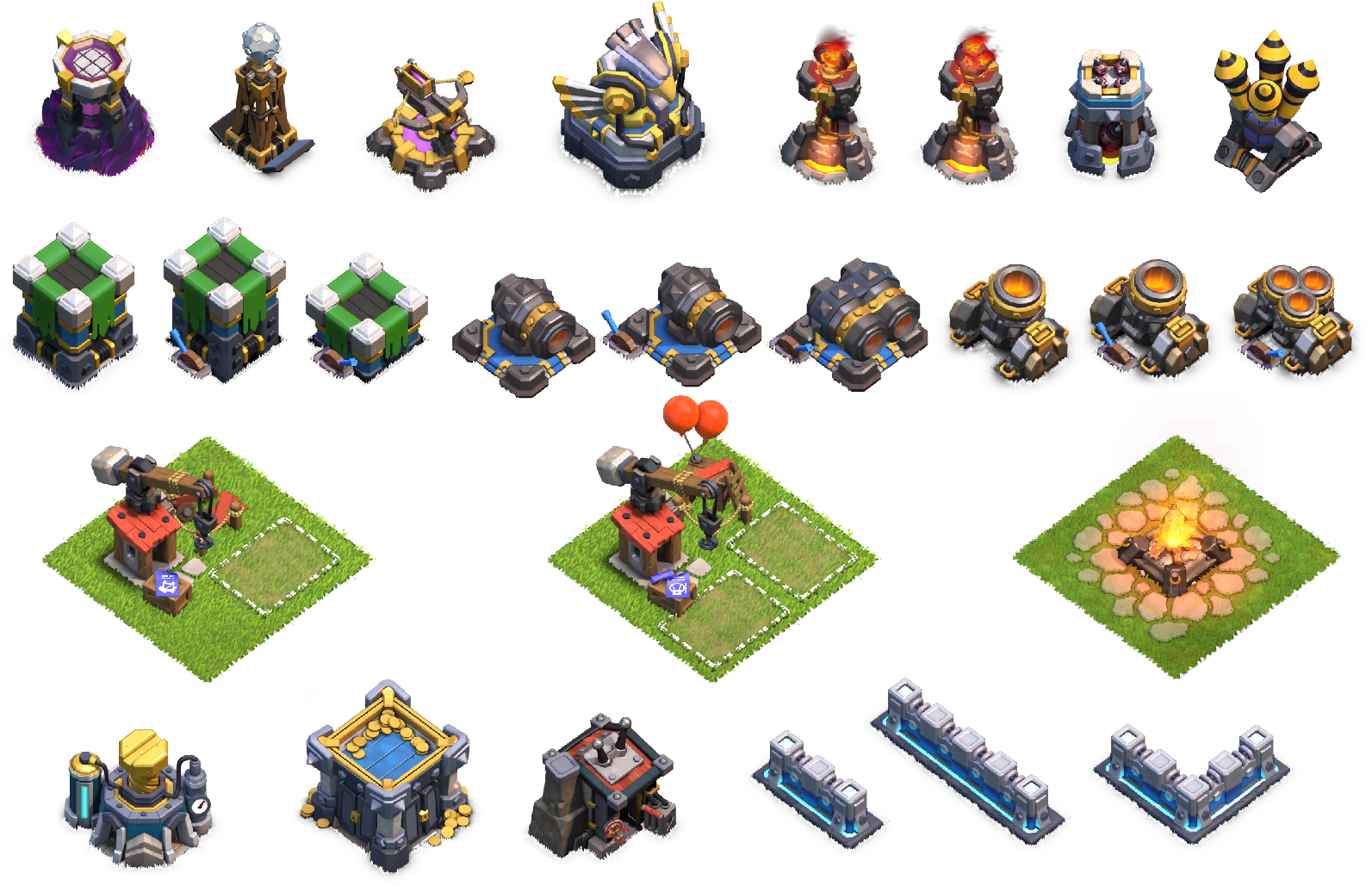 Clash Of Clans Town Hall Clipart (1667x1139), Png Download