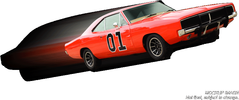 Dukes Of Hazzard's General Lee Die Cast - Dodge Challenger Clipart (800x440), Png Download