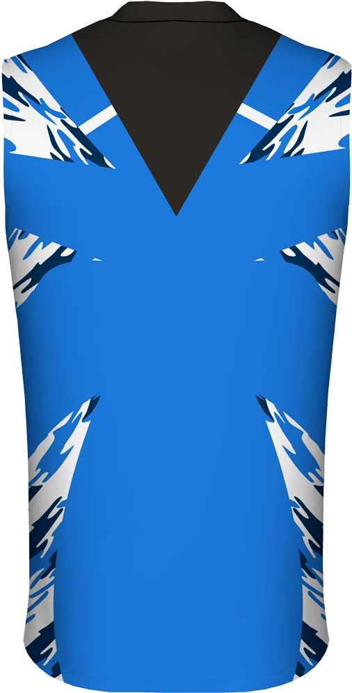 Custom Sublimated Basketball Jersey Blue Abstract - Day Dress Clipart (1024x1024), Png Download