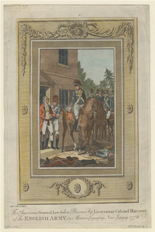 The American General Lee Taken Prisoner By Lieutenant - Painting Clipart (964x784), Png Download