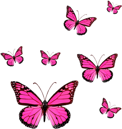 Butterfly Sticker - Purple Monarch Butterflies Clipart (450x450), Png Download
