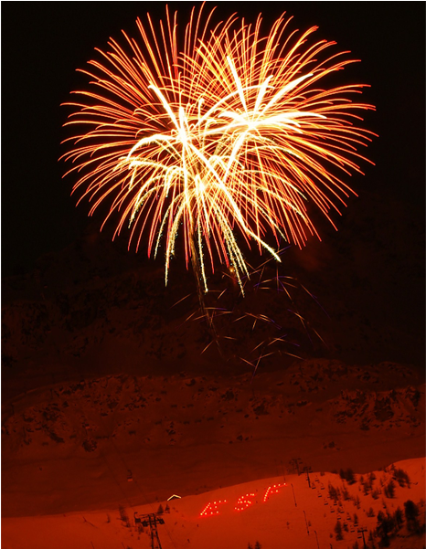 Shows Esf - Feu D Artifice Val D Isère Clipart (800x600), Png Download