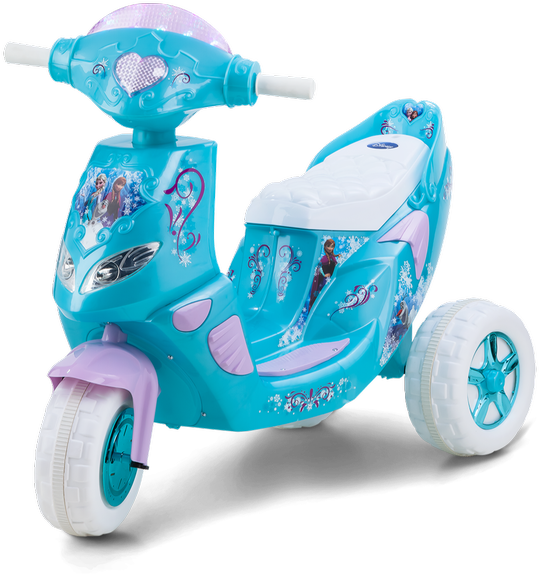 Disney Frozen Twinkling Lights Scooter - Elsa Scooter Clipart (900x600), Png Download