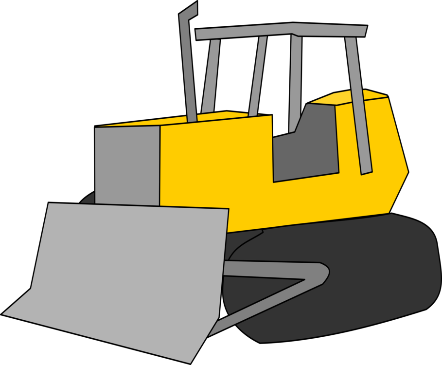 Backhoe Clipart Bulldozer - Bulldozer Clipart - Png Download (909x750), Png Download