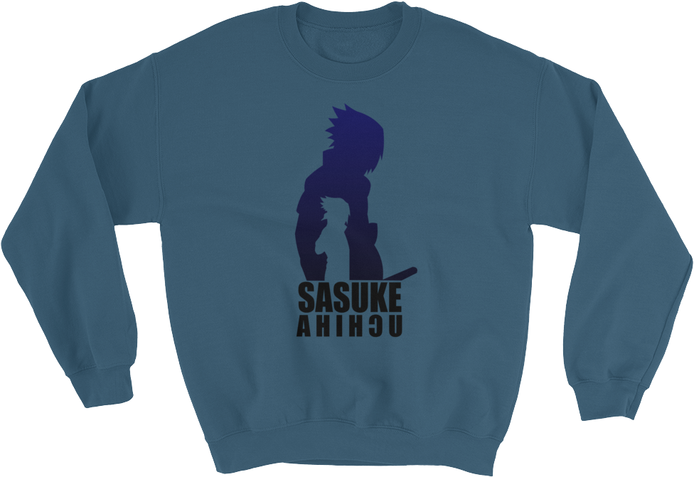 Load Image Into Gallery Viewer, Sasuke Uchiha Sweatshirt - Crew Neck Clipart (1000x1000), Png Download